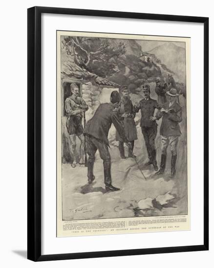 This Is the Frontier, an Incident before the Outbreak of the War-null-Framed Giclee Print