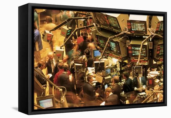 This Is the Interior of the New York Stock Exchange on Wall Street-null-Framed Stretched Canvas