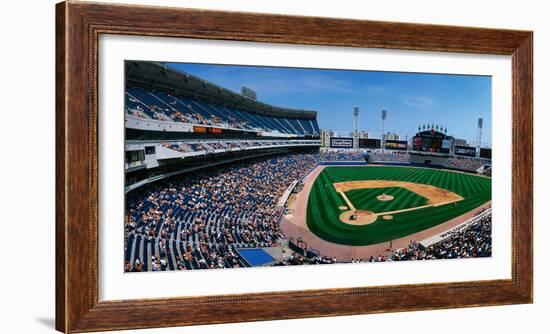 This Is the New Comiskey Park Stadium. Playing are the White Sox Vs the Texas Rangers-null-Framed Photographic Print