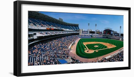 This Is the New Comiskey Park Stadium. Playing are the White Sox Vs the Texas Rangers-null-Framed Photographic Print