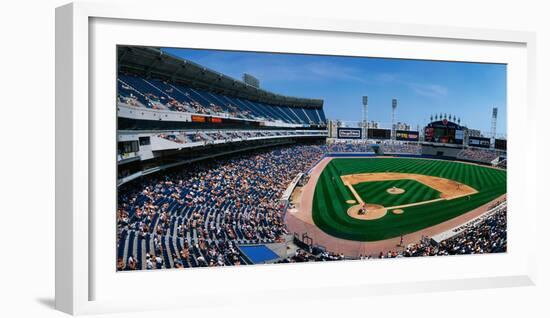 This Is the New Comiskey Park Stadium. Playing are the White Sox Vs the Texas Rangers-null-Framed Photographic Print