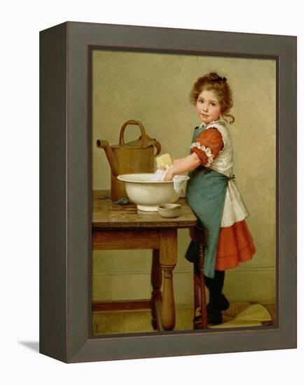 This Is the Way We Wash Our Clothes-George Dunlop Leslie-Framed Premier Image Canvas