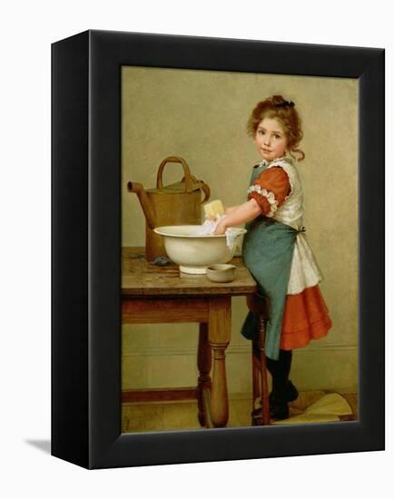 This Is the Way We Wash Our Clothes-George Dunlop Leslie-Framed Premier Image Canvas