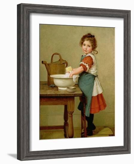 This Is the Way We Wash Our Clothes-George Dunlop Leslie-Framed Giclee Print