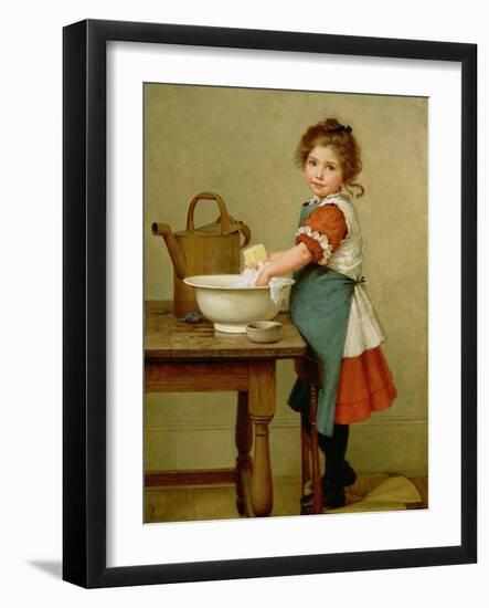 This Is the Way We Wash Our Clothes-George Dunlop Leslie-Framed Giclee Print