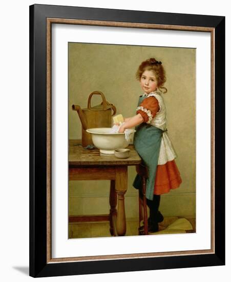 This Is the Way We Wash Our Clothes-George Dunlop Leslie-Framed Giclee Print