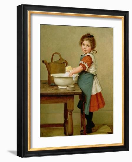 This Is the Way We Wash Our Clothes-George Dunlop Leslie-Framed Giclee Print