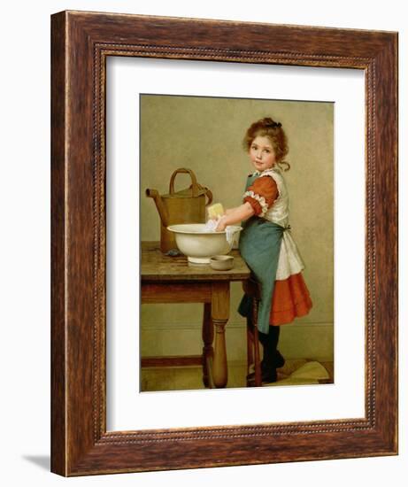 This Is the Way We Wash Our Clothes-George Dunlop Leslie-Framed Giclee Print