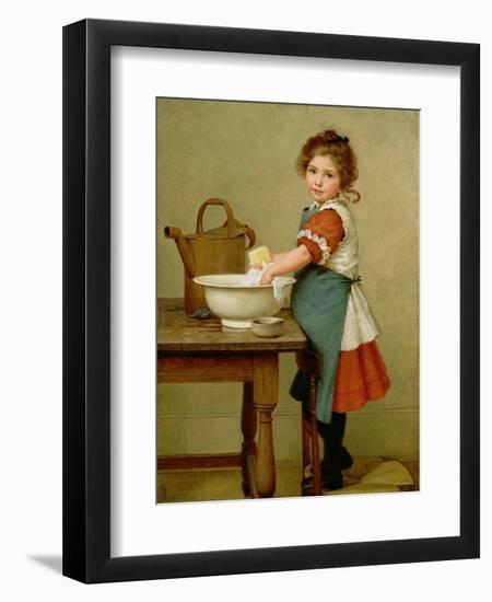 This Is the Way We Wash Our Clothes-George Dunlop Leslie-Framed Giclee Print