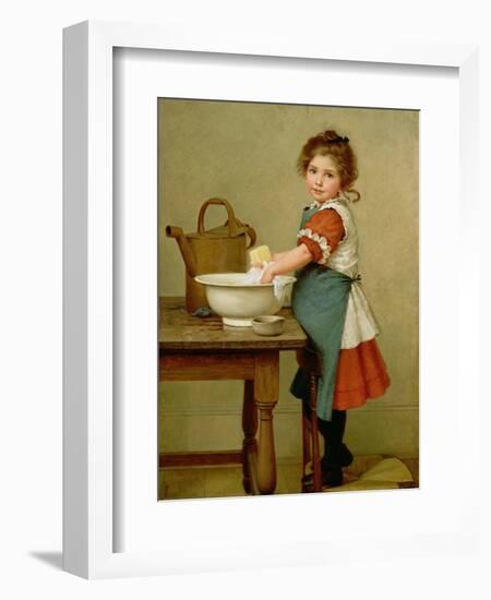 This Is the Way We Wash Our Clothes-George Dunlop Leslie-Framed Giclee Print