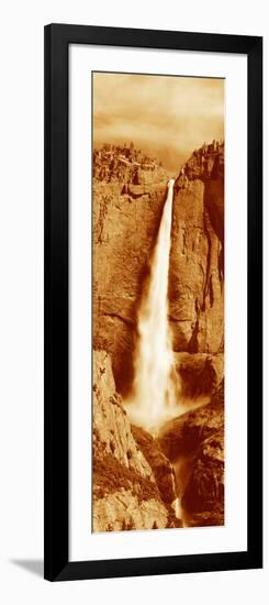 This Is Upper Yosemite Falls in Sepiatone-null-Framed Photographic Print