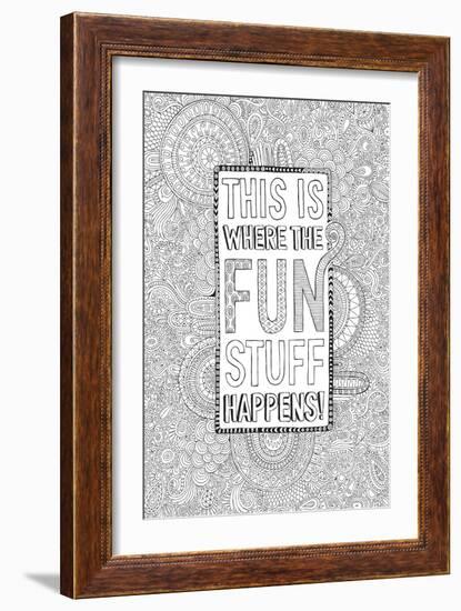 This Is Where the Fun Stuff Happens-Hello Angel-Framed Giclee Print