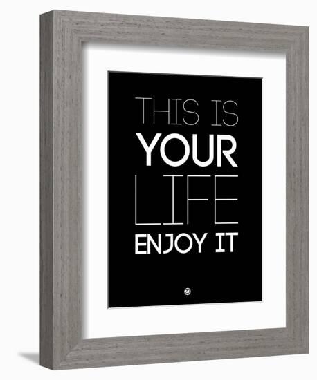 This Is Your Life Black-NaxArt-Framed Art Print