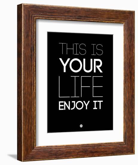 This Is Your Life Black-NaxArt-Framed Art Print