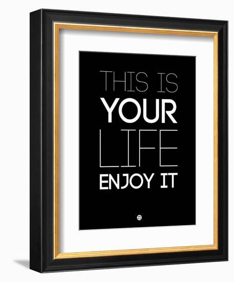 This Is Your Life Black-NaxArt-Framed Art Print