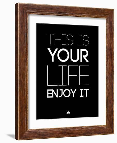 This Is Your Life Black-NaxArt-Framed Art Print