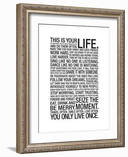 This Is Your Life-null-Framed Art Print