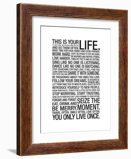 This Is Your Life-null-Framed Art Print
