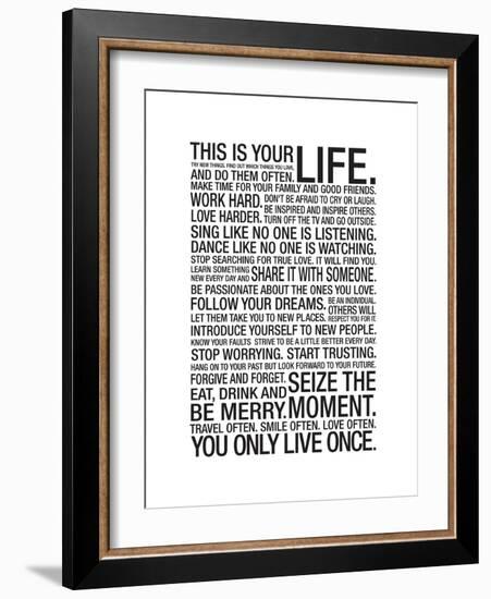 This Is Your Life-null-Framed Art Print