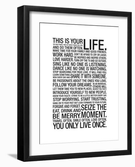 This Is Your Life-null-Framed Art Print