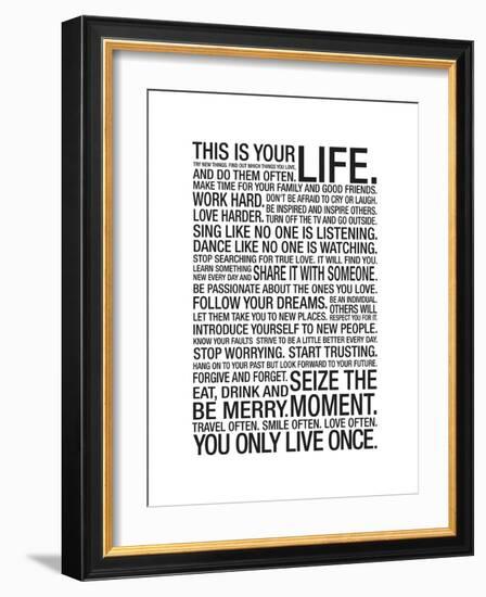 This Is Your Life-null-Framed Art Print