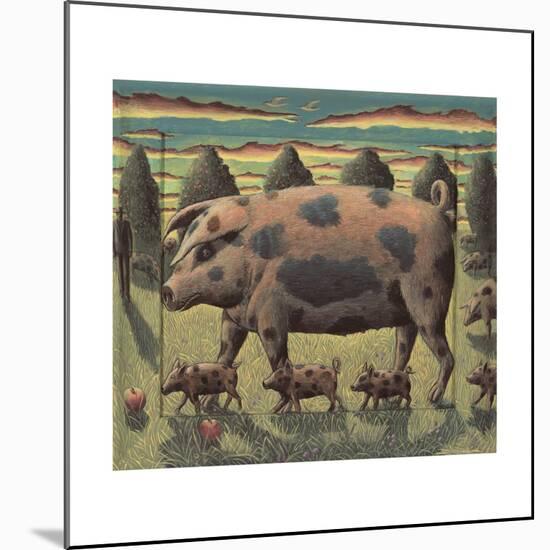 This Little Pig, 2012-PJ Crook-Mounted Giclee Print