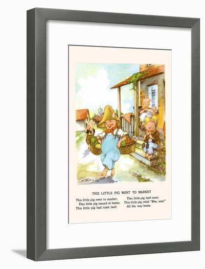 This Little Pig Went to Market-Bird & Haumann-Framed Art Print