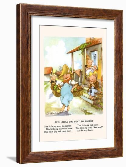 This Little Pig Went to Market-Bird & Haumann-Framed Art Print