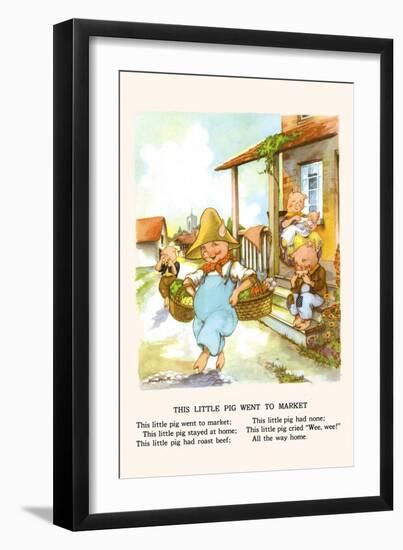 This Little Pig Went to Market-Bird & Haumann-Framed Art Print