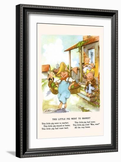 This Little Pig Went to Market-Bird & Haumann-Framed Art Print