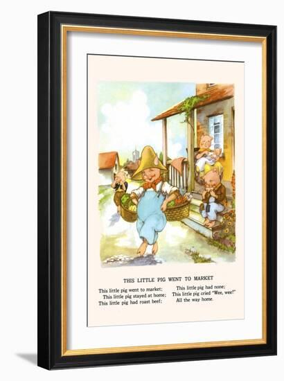 This Little Pig Went to Market-Bird & Haumann-Framed Art Print