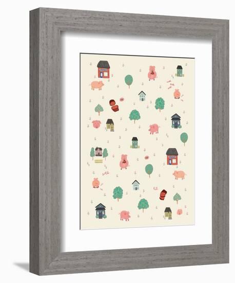 This Little Piggy-Cody Alice Moore-Framed Art Print