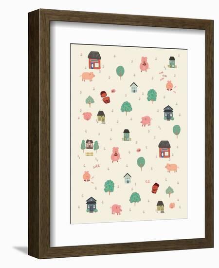 This Little Piggy-Cody Alice Moore-Framed Art Print