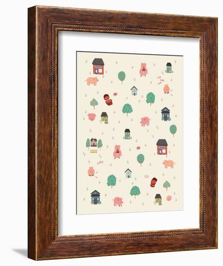 This Little Piggy-Cody Alice Moore-Framed Art Print