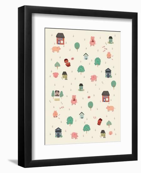 This Little Piggy-Cody Alice Moore-Framed Art Print