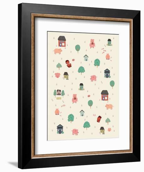 This Little Piggy-Cody Alice Moore-Framed Art Print