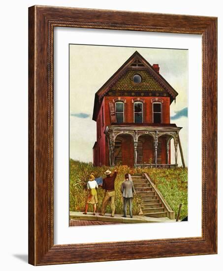 "This Old House," May 18, 1946-John Falter-Framed Giclee Print