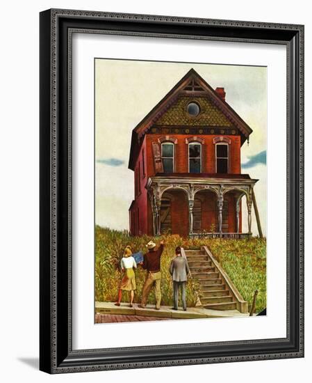 "This Old House," May 18, 1946-John Falter-Framed Giclee Print