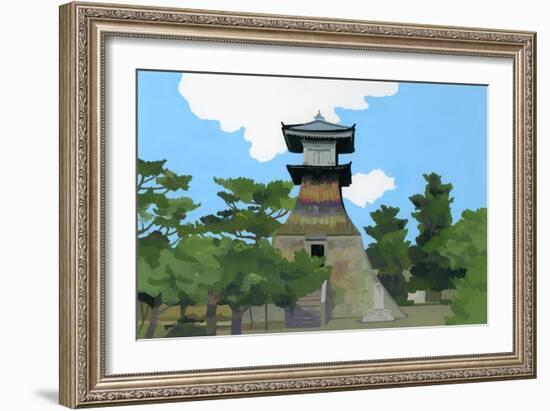 This Place is Kotohira of Japan, 2016 (Painting)-Hiroyuki Izutsu-Framed Giclee Print