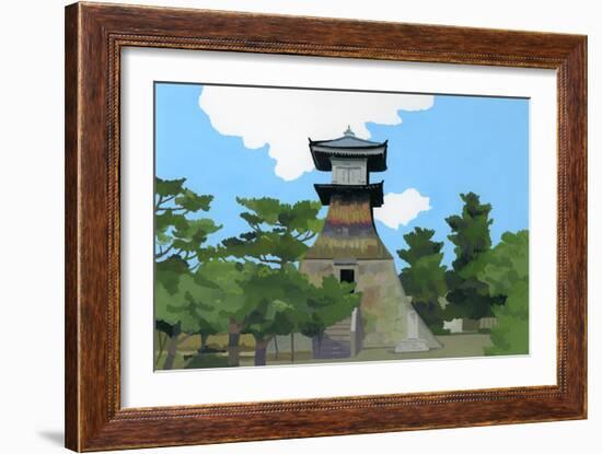 This Place is Kotohira of Japan, 2016 (Painting)-Hiroyuki Izutsu-Framed Giclee Print