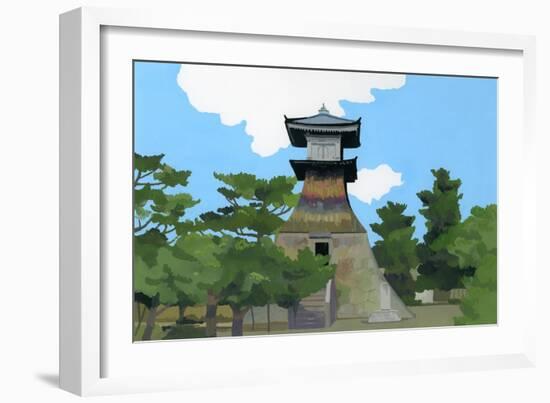 This Place is Kotohira of Japan, 2016 (Painting)-Hiroyuki Izutsu-Framed Giclee Print