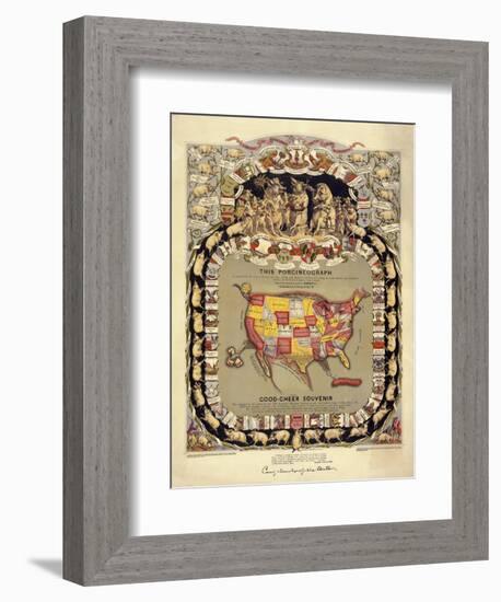 This Porcineograph, Pork in 1876-null-Framed Premium Giclee Print