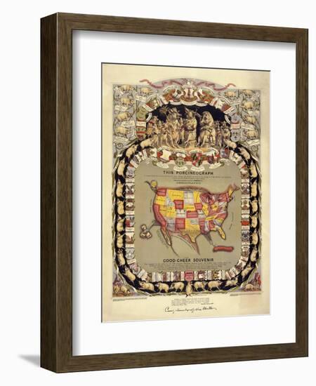 This Porcineograph, Pork in 1876-null-Framed Premium Giclee Print