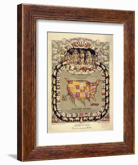 This Porcineograph, Pork in 1876-null-Framed Premium Giclee Print