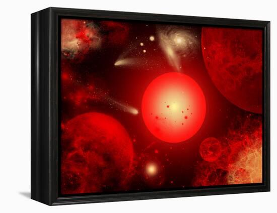 This Red Giant Star Is Much Older and Bigger Than Earth's Sun-Stocktrek Images-Framed Premier Image Canvas