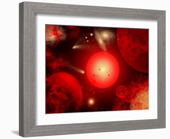 This Red Giant Star Is Much Older and Bigger Than Earth's Sun-Stocktrek Images-Framed Photographic Print