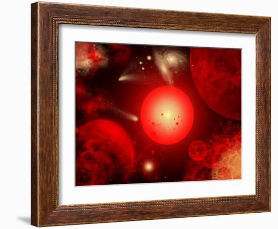 This Red Giant Star Is Much Older and Bigger Than Earth's Sun-Stocktrek Images-Framed Photographic Print