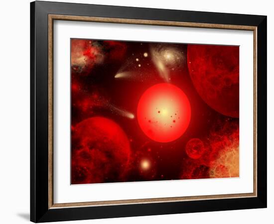 This Red Giant Star Is Much Older and Bigger Than Earth's Sun-Stocktrek Images-Framed Photographic Print