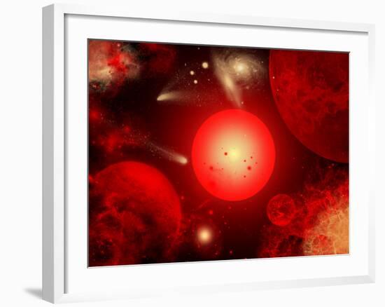 This Red Giant Star Is Much Older and Bigger Than Earth's Sun-Stocktrek Images-Framed Photographic Print