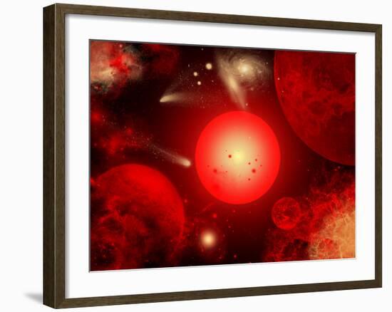 This Red Giant Star Is Much Older and Bigger Than Earth's Sun-Stocktrek Images-Framed Photographic Print